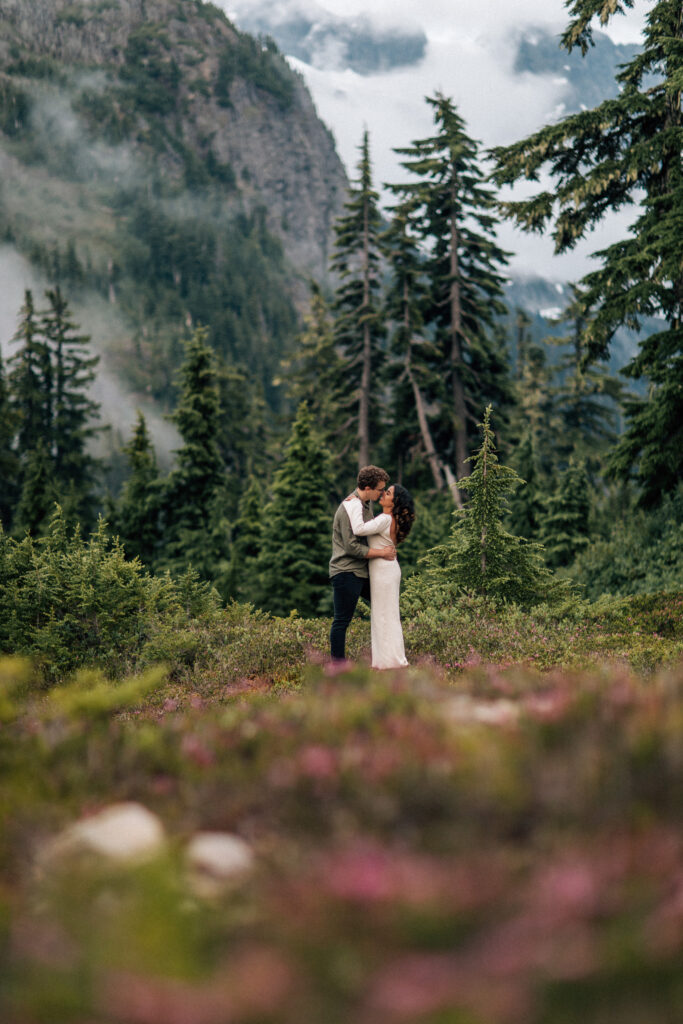 Mt Baker Elopement couple
